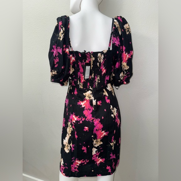 DKNY Off-The-Shoulder Puff Sleeve Mini Dress NWT - Picture 4 of 4